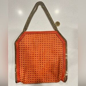 Stella McCartney Orange Leather Falabella Bag
